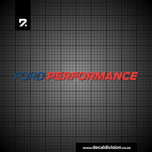 Ford Performance Lettering Sticker
